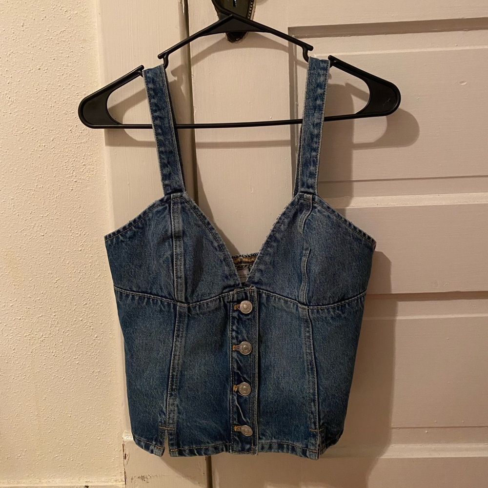 Zara Denim Top
